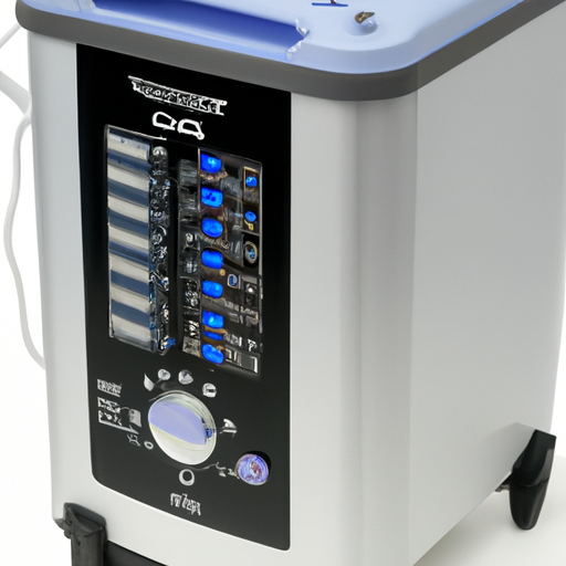 A portable electric cooler with adjustable temperature settings and multiple power source options.